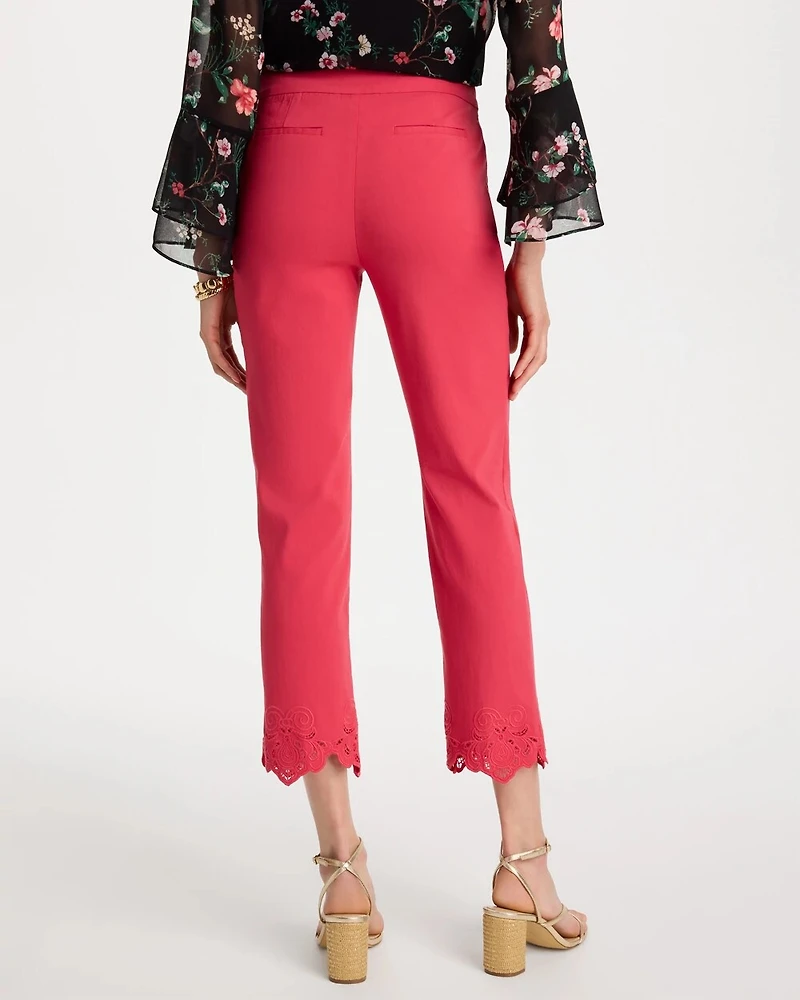 Embroidered Brigitte™ Slim Crop Pant