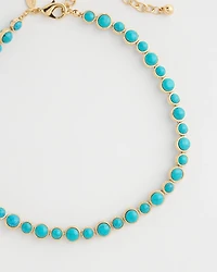 Turquoise Resin Short Necklace