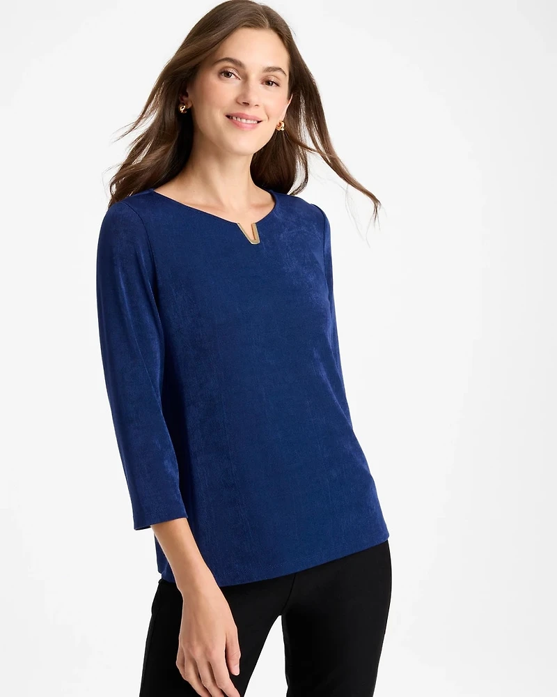 Travelers™ Embellished V-Neck Top