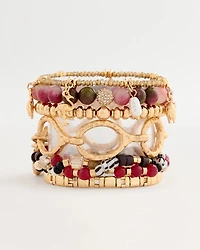Raspberry Twist Stretch Bracelet