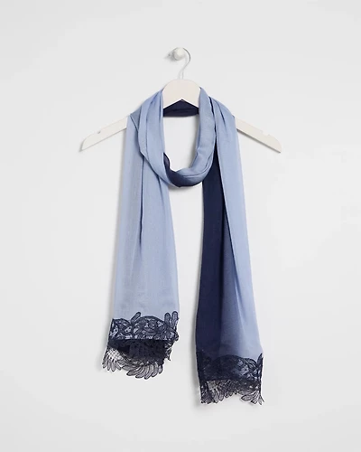 Ombre Lace Oblong Scarf