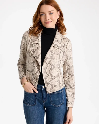 Snake Skin Printed Jacket