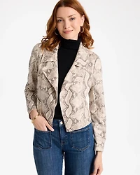 Python Animal Print Jacket