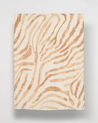 Neutral Zebra Animal Print Oblong Scarf
