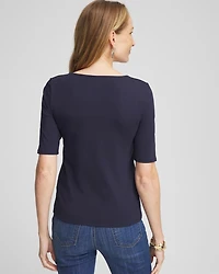 Contour Cotton™ Square Neck Tee