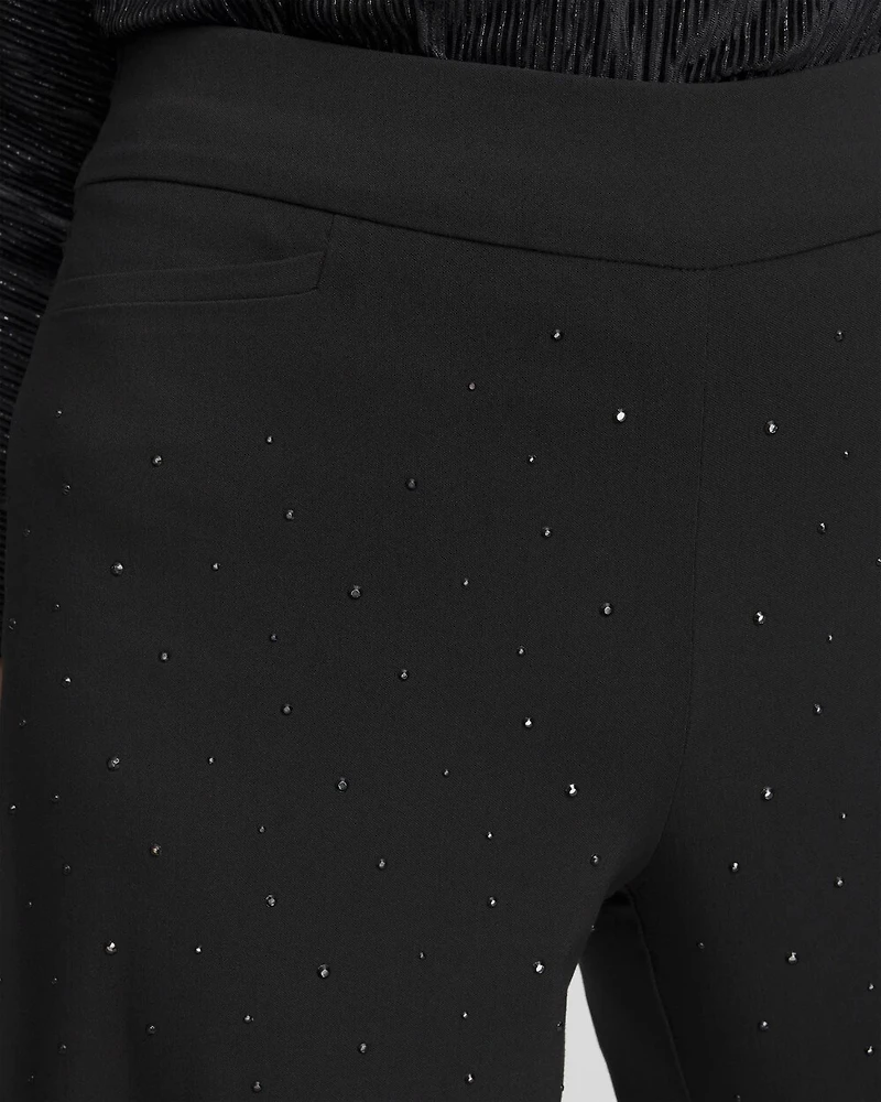 Petite Brigitte Embellished Wide Leg Pants
