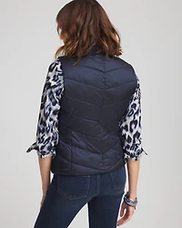 Quilted Faux Fur Vest