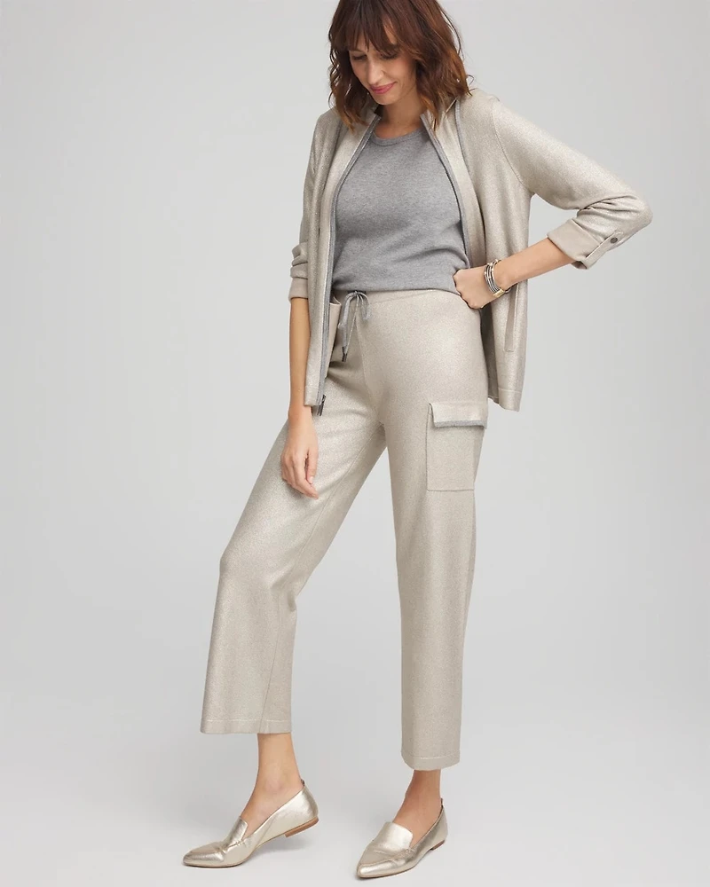 Zenergy® Luxe Foil Cashmere Blend Cargo Pants