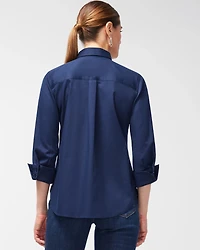 Stretch-Sateen Shirt