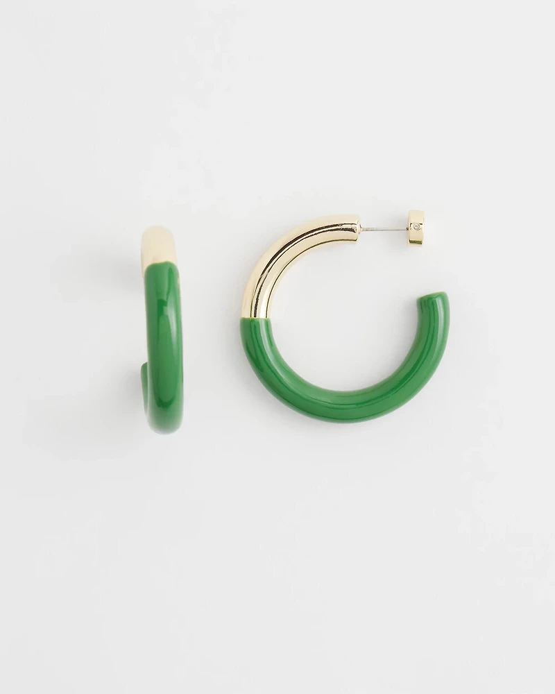 No Droop™ Green Dipped Hoops