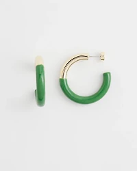 No Droop™ Green Dipped Hoops