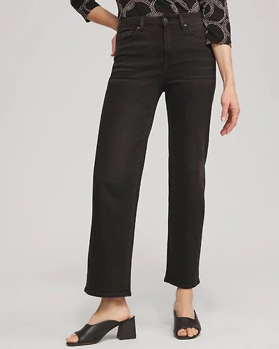 Petite High Rise Straight Jeans
