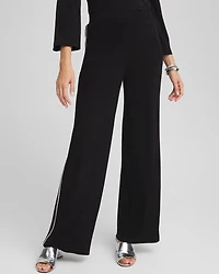 Petite Travelers™ Diamond Wide Leg Pant