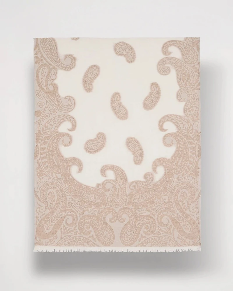Paisley Jacquard Oblong Scarf