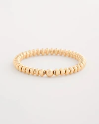 Goldtone Rounded Stretch Bracelet