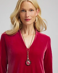 Hand Monocle Pendant Necklace