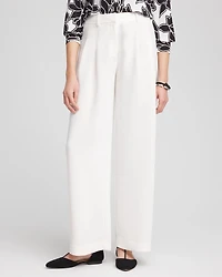 Crepe Pleated Relaxed Pants