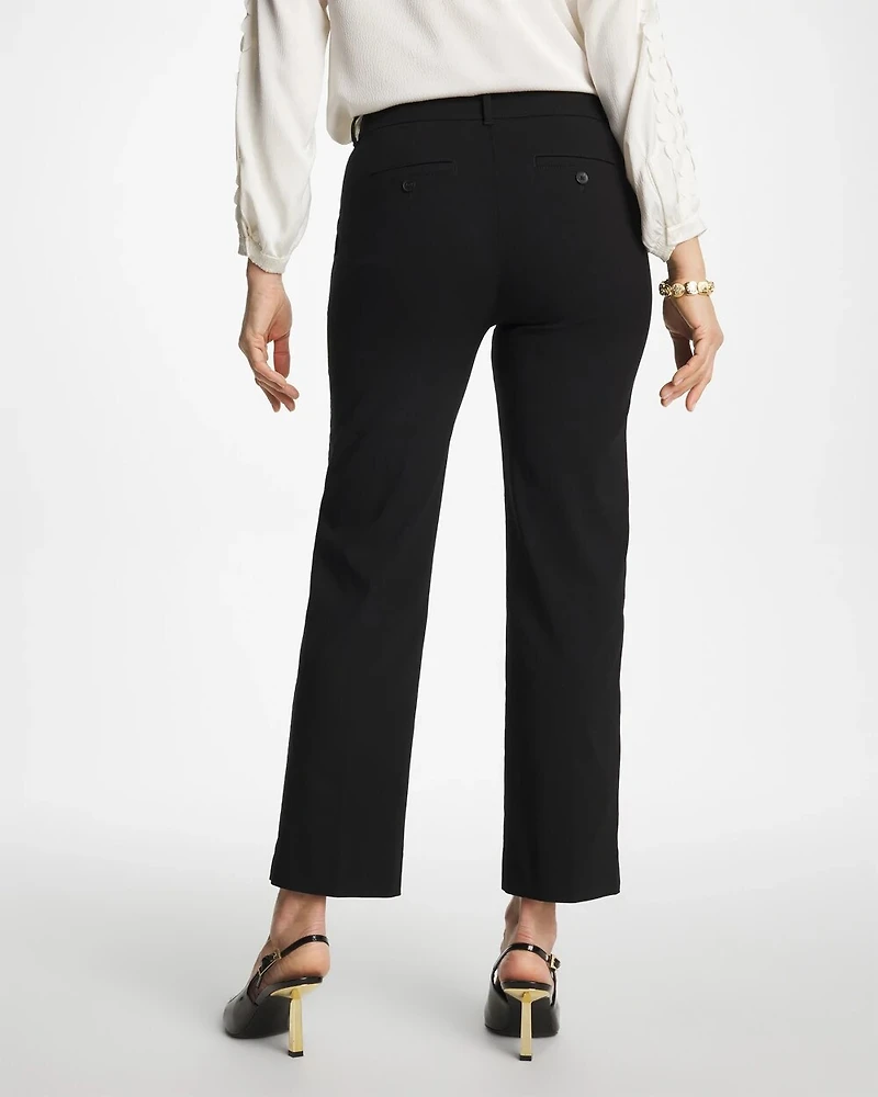 Emme Fly Front Straight Cropped Pants