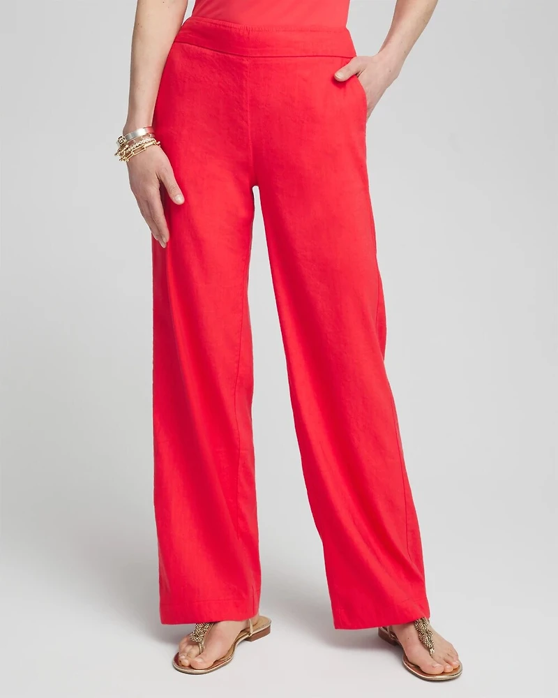 Linen Stretch Relaxed Pants