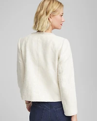 Pearl Trim Tweed Jacket