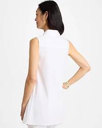 Poplin Cotton Collared Tunic