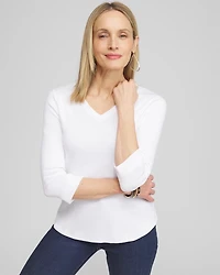 Everyday 3/4 Sleeve V-Neck Tee
