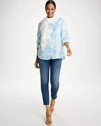 Tie-Dye No Iron Linen Shirt