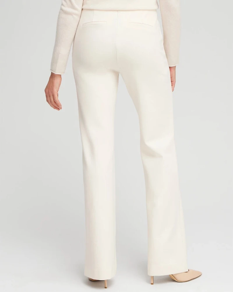 Ponte Button Flare Pants