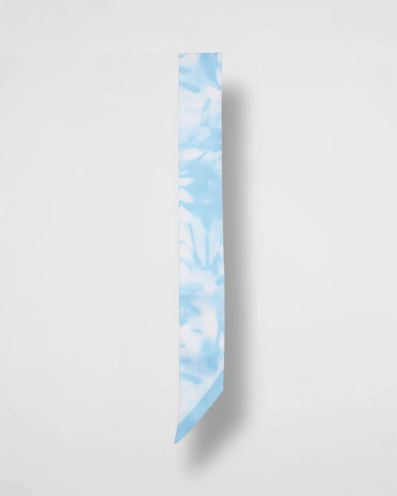 Palm Tie-Dye Skinny Scarf