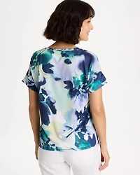 Zenergy® Floral Drop Shoulder Tee