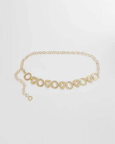 Molten Goldtone Chain Belt