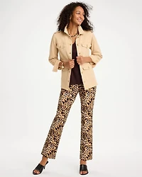 Prestige Cheetah Juliet Straight Ankle Pants