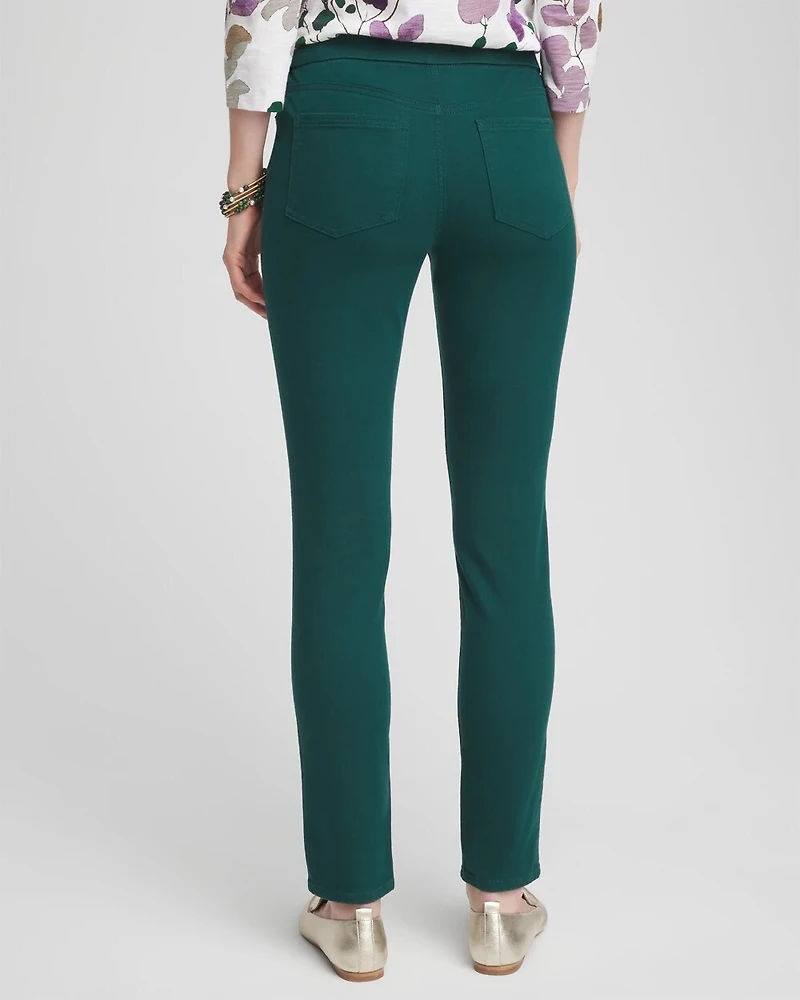 Denim Pull-On Ankle Jeggings