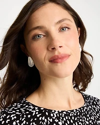 Silvertone Stud Clip-On Earrings