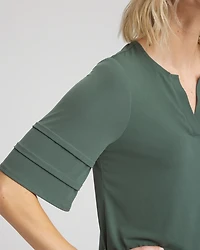 Jersey Tiered-Sleeve Tee