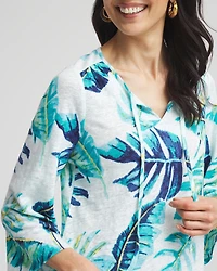 Tie-Front Forward Seam Top