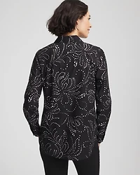 No Iron™ Findot Print Sateen Shirt