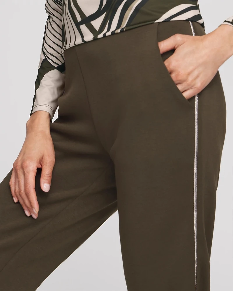 Zenergy® Caviar Bead Scuba Ankle Pants