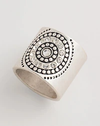 Medallion Motif Scarf Ring