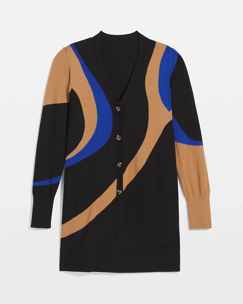 Ella Colorblock Cardigan Sweater