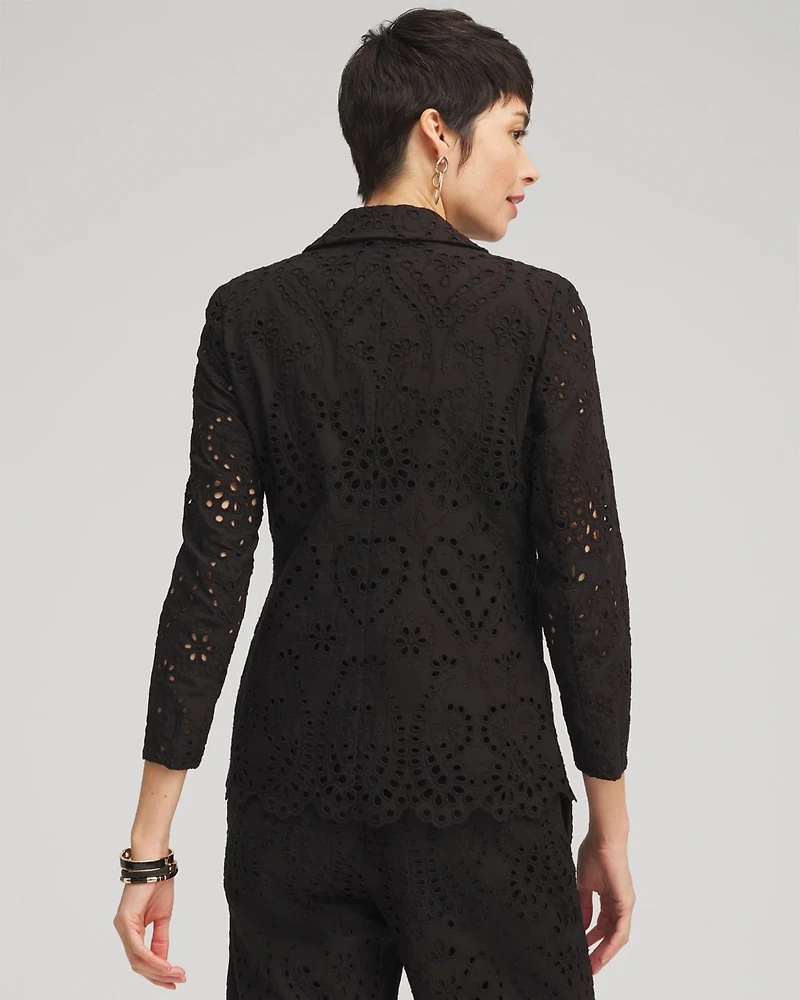 Eyelet Blazer