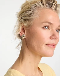 Mixed Metal Stud Earrings