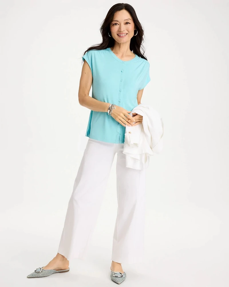Refined Button Tee