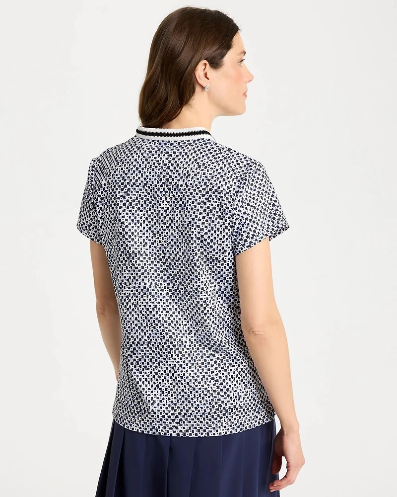 Zenergy® UPF Crochet Trim Polo