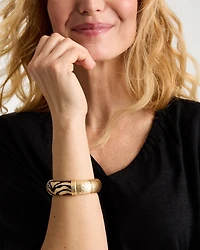 Tiger Hinge Cuff Bracelet