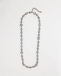 Frosted Quartz Single Strand Necklace