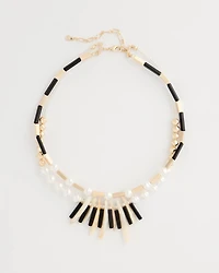 Beaded Charm Double-Strand Necklace