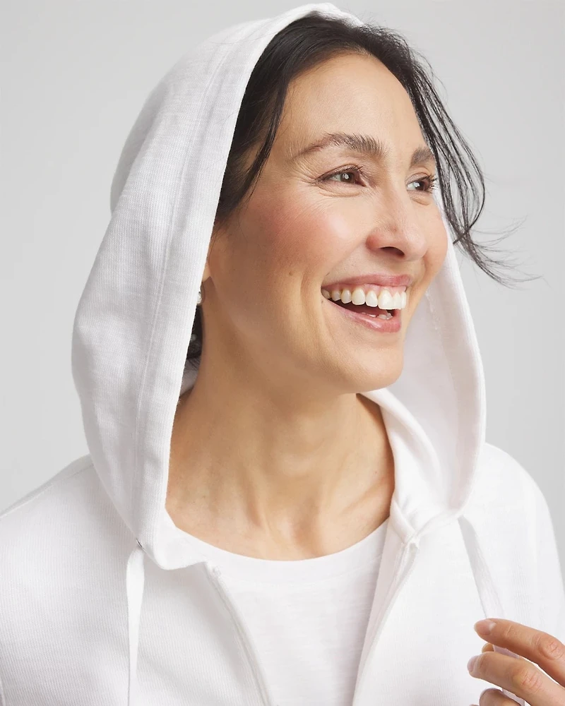 Zenergy® Beach Slub Zip-Front Hoodie