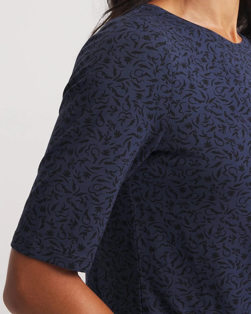 Touch of Cool™ Elbow-Sleeve Perfect Tee