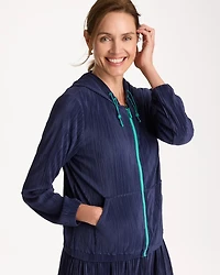 Zenergy® Micro Plisse Hooded Jacket